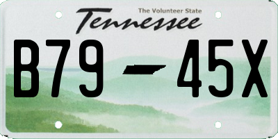 TN license plate B7945X
