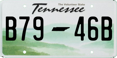 TN license plate B7946B