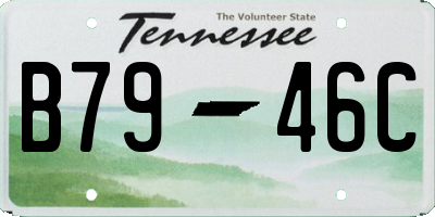 TN license plate B7946C