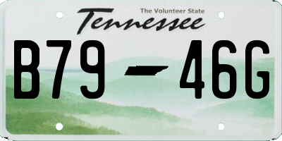 TN license plate B7946G