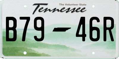 TN license plate B7946R