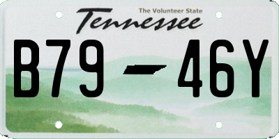 TN license plate B7946Y
