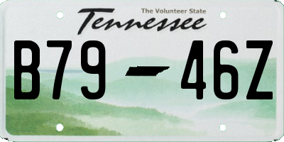 TN license plate B7946Z