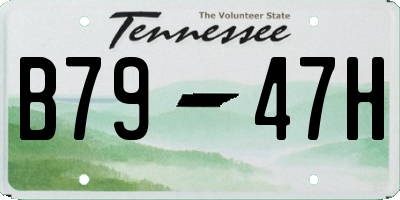 TN license plate B7947H