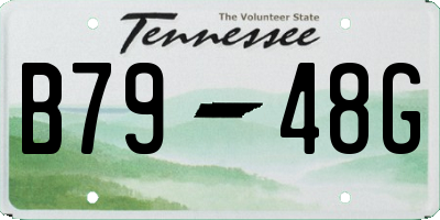 TN license plate B7948G
