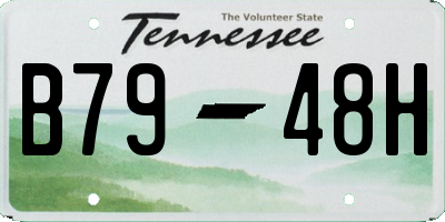 TN license plate B7948H