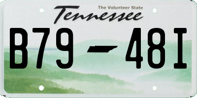 TN license plate B7948I