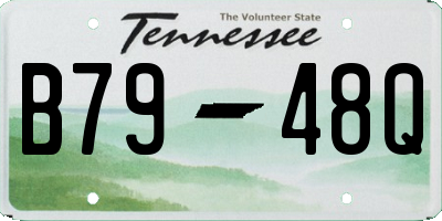 TN license plate B7948Q