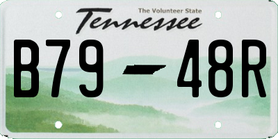 TN license plate B7948R