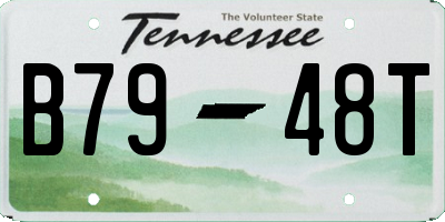 TN license plate B7948T