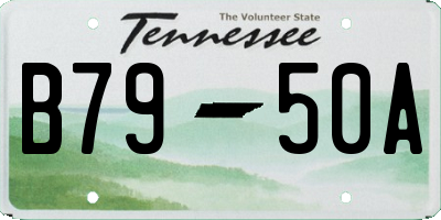 TN license plate B7950A