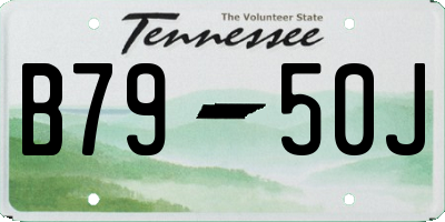 TN license plate B7950J