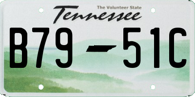 TN license plate B7951C