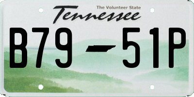 TN license plate B7951P