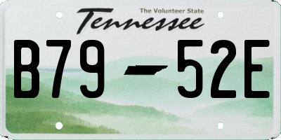 TN license plate B7952E