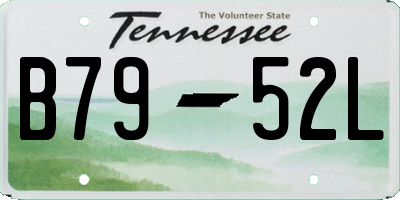 TN license plate B7952L