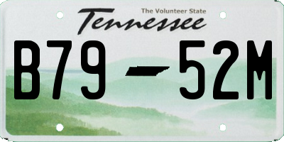 TN license plate B7952M
