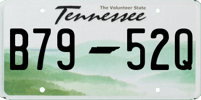 TN license plate B7952Q