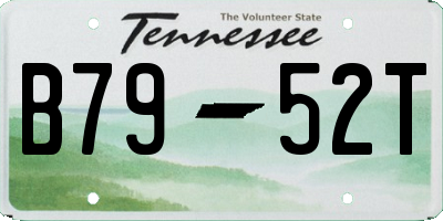 TN license plate B7952T