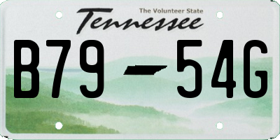 TN license plate B7954G