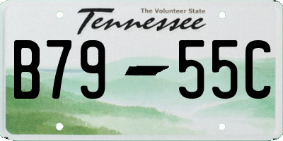 TN license plate B7955C
