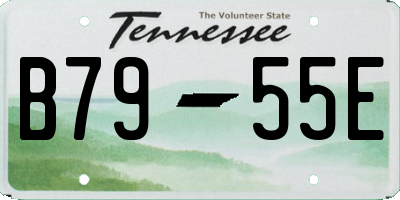 TN license plate B7955E