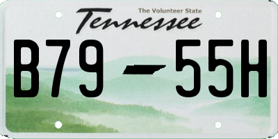 TN license plate B7955H