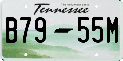 TN license plate B7955M
