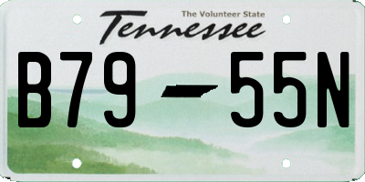 TN license plate B7955N