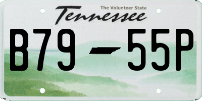 TN license plate B7955P