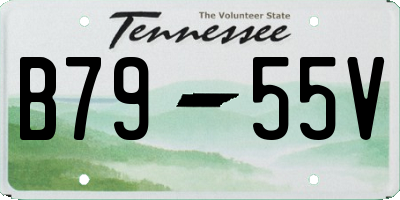 TN license plate B7955V