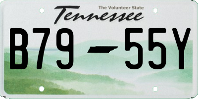 TN license plate B7955Y
