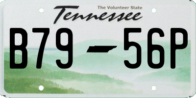 TN license plate B7956P