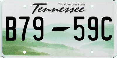 TN license plate B7959C
