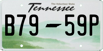 TN license plate B7959P