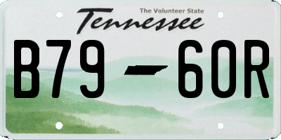 TN license plate B7960R