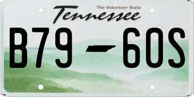 TN license plate B7960S
