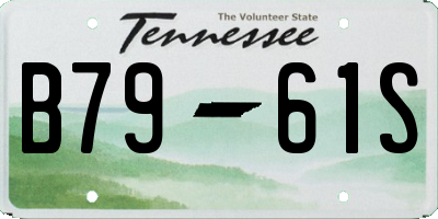 TN license plate B7961S
