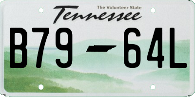 TN license plate B7964L