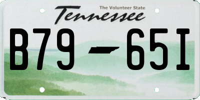 TN license plate B7965I