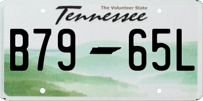 TN license plate B7965L
