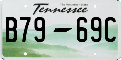 TN license plate B7969C