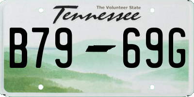 TN license plate B7969G