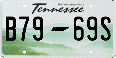 TN license plate B7969S