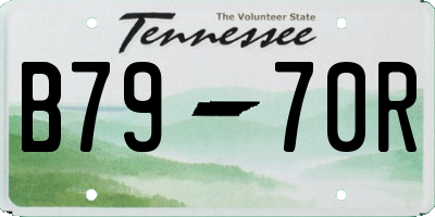 TN license plate B7970R