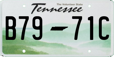 TN license plate B7971C