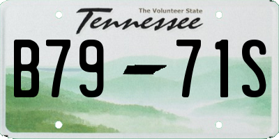 TN license plate B7971S