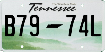 TN license plate B7974L