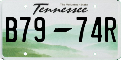 TN license plate B7974R
