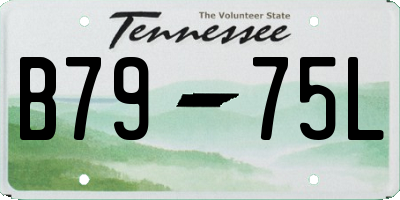 TN license plate B7975L